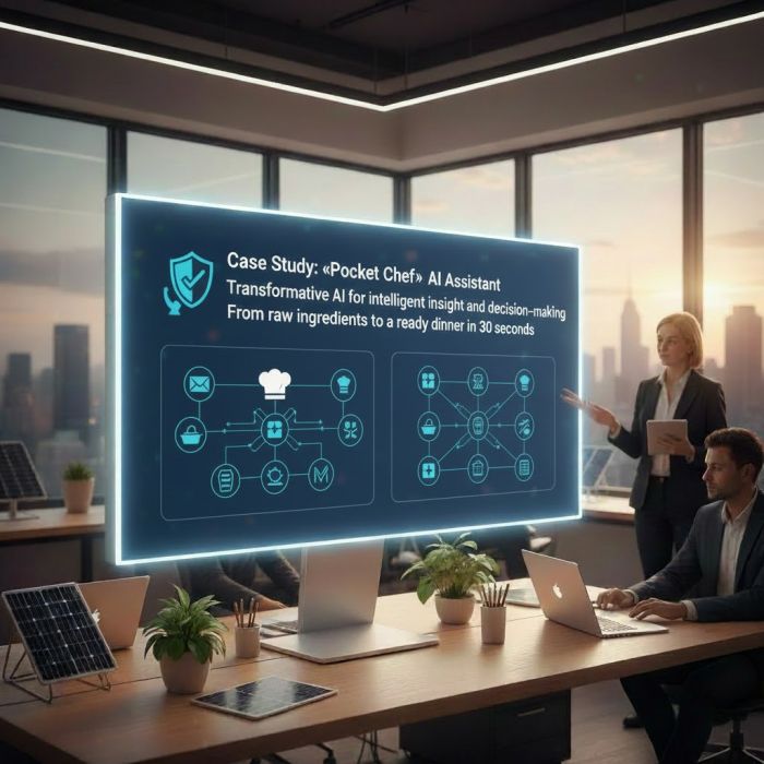 «Pocket Chef» AI Assistant Transformative AI for intelligent insight and decision-making From raw ingredients to a ready dinner in 30 seconds